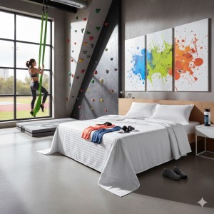 Ekonomik otel çarşafı 240x240cm çift kişilik pamuk polyester